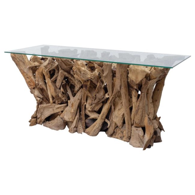 TEAK ROOT CONSOLE TABLE - Image 2
