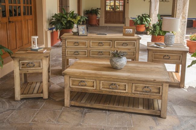 SABINAS 6 DRAWER SOFA TABLE - Image 3
