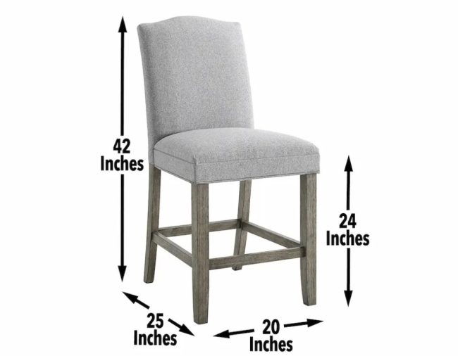 BOURA GRAY COUNTER CHAIR - Image 4
