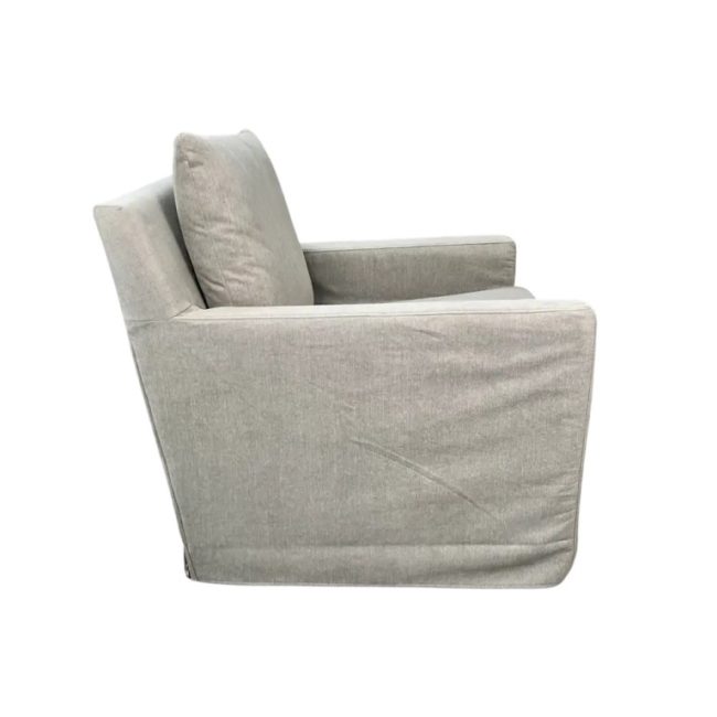 BELLINI GREY SLIPCOVER SWIVEL GLIDER - Image 3