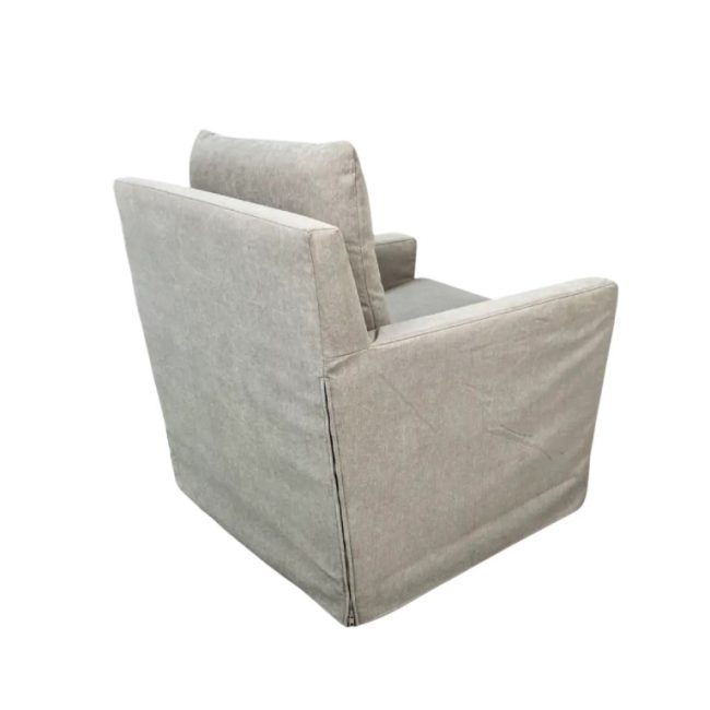 BELLINI GREY SLIPCOVER SWIVEL GLIDER - Image 4