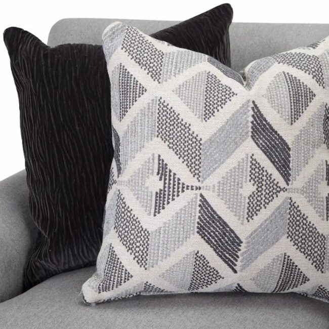 ZACKARY PEBBLE SOFA WITH CHAISE - Image 4