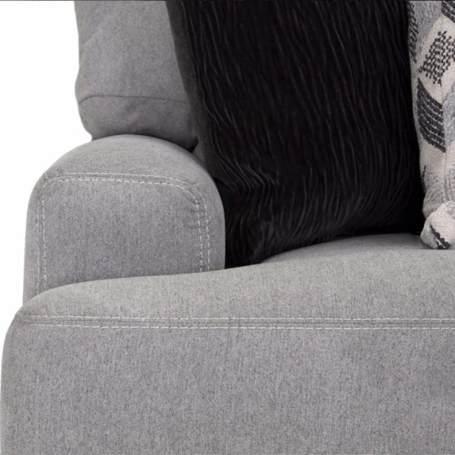 ZACKARY PEBBLE SOFA WITH CHAISE - Image 5