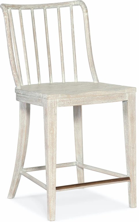 WHITE BERMUDA COUNTER CHAIR