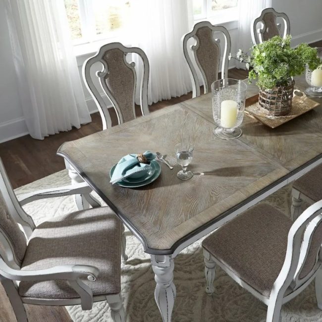 KIRWIN RECTANGULAR LEG TABLE - Image 7