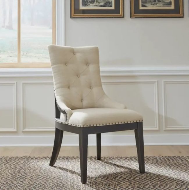 KAINE BLACK ROUND TABLE DINING SET - Image 2
