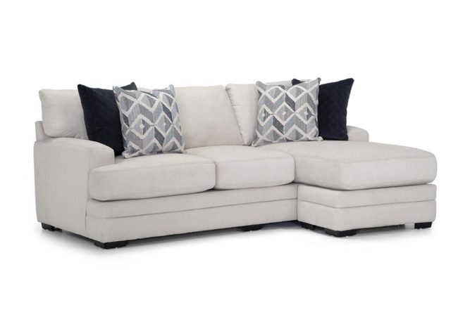 ZACKARY SHELL SOFA WITH CHAISE