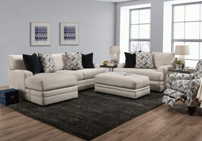 ZACKARY SHELL SOFA WITH CHAISE - Image 2