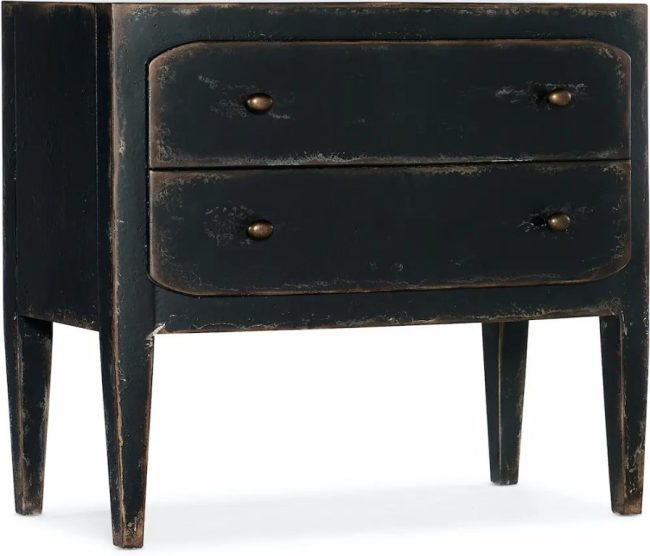 CIAO BELLA BLACK NIGHTSTAND