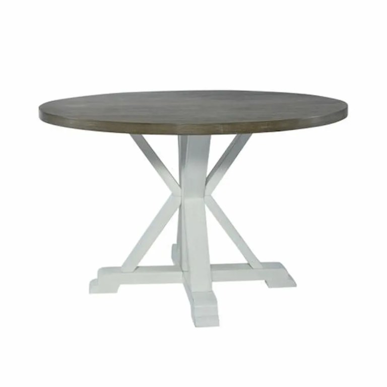 SALVADOR WHITE PEDESTAL TABLE